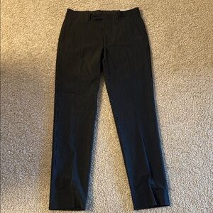 Men's Black Alfani Pinstripe Pants
